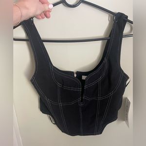 Brand New black corset top - 12th Tribe
